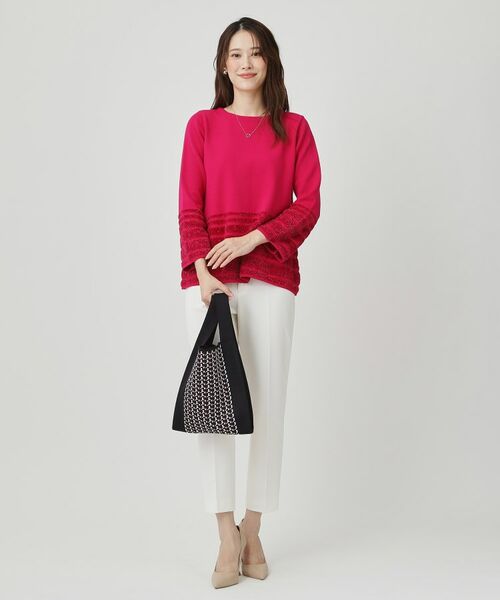 COUP DE CHANCE / クードシャンス ハンドバッグ | 幾何柄ジャカードのニットバッグ | 詳細2