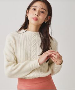 COUP DE CHANCE / クードシャンス ニット・セーター | 【手洗い可／日本製】ケーブルデザインのニットトップス