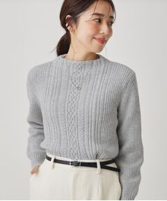 COUP DE CHANCE / クードシャンス ニット・セーター | 【手洗い可／日本製】ケーブルデザインのニットトップス