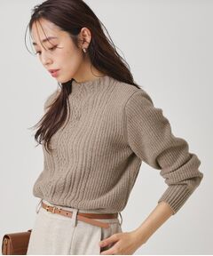 COUP DE CHANCE / クードシャンス ニット・セーター | 【手洗い可／日本製】ケーブルデザインのニットトップス