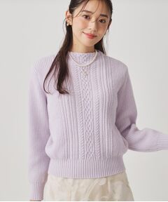 COUP DE CHANCE / クードシャンス ニット・セーター | 【手洗い可／日本製】ケーブルデザインのニットトップス