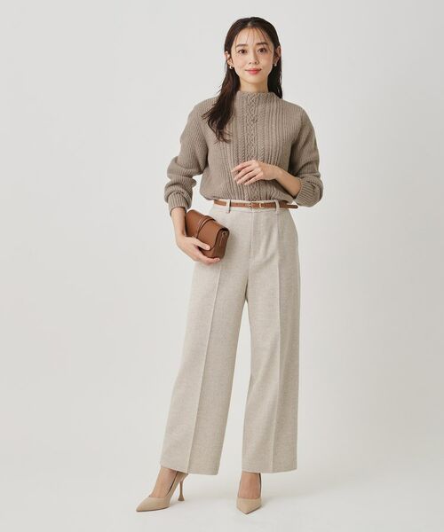 COUP DE CHANCE / クードシャンス ニット・セーター | 【手洗い可／日本製】ケーブルデザインのニットトップス | 詳細10