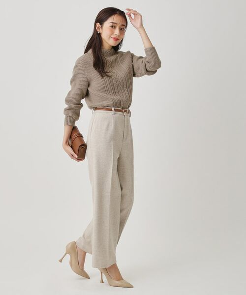 COUP DE CHANCE / クードシャンス ニット・セーター | 【手洗い可／日本製】ケーブルデザインのニットトップス | 詳細11