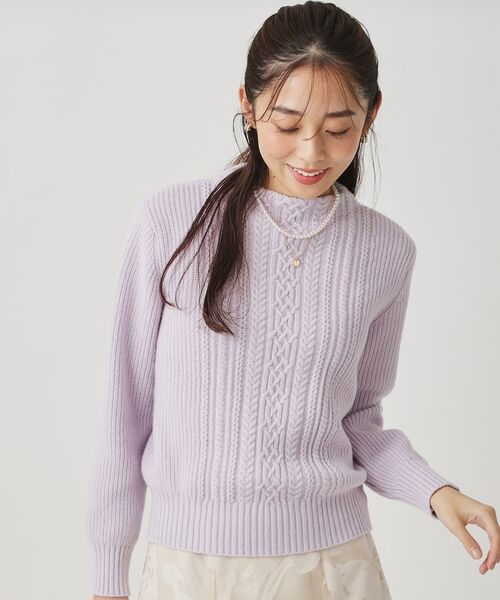 COUP DE CHANCE / クードシャンス ニット・セーター | 【手洗い可／日本製】ケーブルデザインのニットトップス | 詳細14