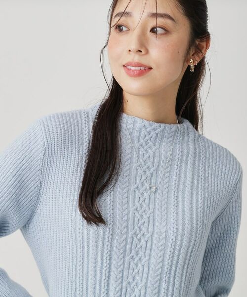 COUP DE CHANCE / クードシャンス ニット・セーター | 【手洗い可／日本製】ケーブルデザインのニットトップス | 詳細17