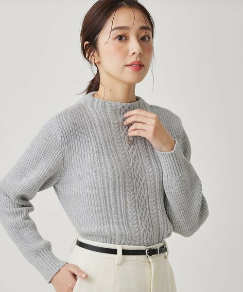 COUP DE CHANCE / クードシャンス ニット・セーター | 【手洗い可／日本製】ケーブルデザインのニットトップス | 詳細5