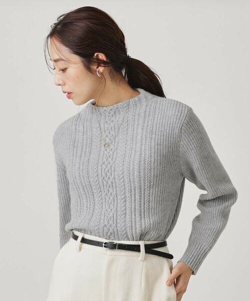 COUP DE CHANCE / クードシャンス ニット・セーター | 【手洗い可／日本製】ケーブルデザインのニットトップス | 詳細6