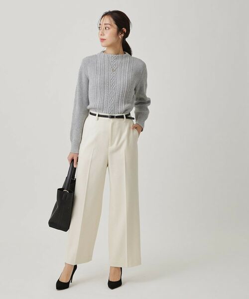 COUP DE CHANCE / クードシャンス ニット・セーター | 【手洗い可／日本製】ケーブルデザインのニットトップス | 詳細7