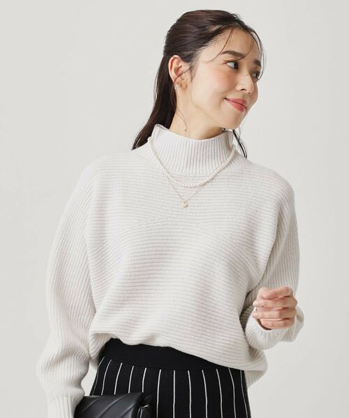 COUP DE CHANCE / クードシャンス ニット・セーター | 【手洗い可／日本製／温かく軽い】ミドルゲージニットトップス | 詳細1