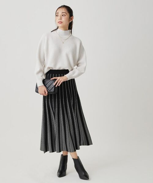 COUP DE CHANCE / クードシャンス ニット・セーター | 【手洗い可／日本製／温かく軽い】ミドルゲージニットトップス | 詳細3