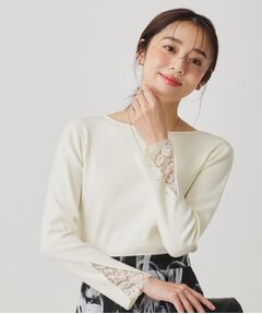 COUP DE CHANCE / クードシャンス ニット・セーター | 【手洗い可／袖口レース】ハイゲージのコンパクトニット