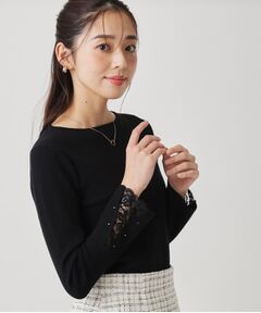 COUP DE CHANCE / クードシャンス ニット・セーター | 【手洗い可／袖口レース】ハイゲージのコンパクトニット