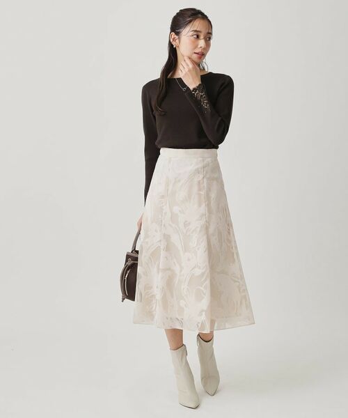 COUP DE CHANCE / クードシャンス ニット・セーター | 【手洗い可／袖口レース】ハイゲージのコンパクトニット | 詳細10