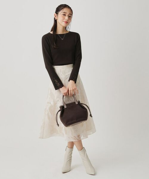 COUP DE CHANCE / クードシャンス ニット・セーター | 【手洗い可／袖口レース】ハイゲージのコンパクトニット | 詳細11