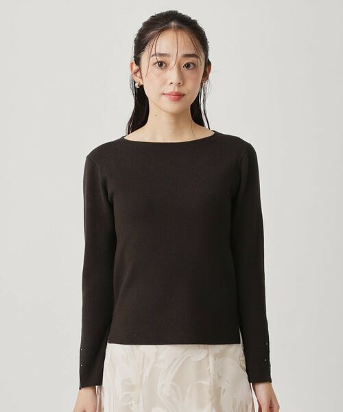 COUP DE CHANCE / クードシャンス ニット・セーター | 【手洗い可／袖口レース】ハイゲージのコンパクトニット | 詳細13