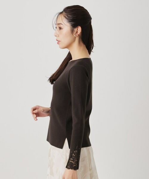 COUP DE CHANCE / クードシャンス ニット・セーター | 【手洗い可／袖口レース】ハイゲージのコンパクトニット | 詳細14