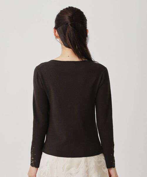 COUP DE CHANCE / クードシャンス ニット・セーター | 【手洗い可／袖口レース】ハイゲージのコンパクトニット | 詳細15