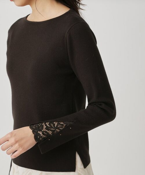 COUP DE CHANCE / クードシャンス ニット・セーター | 【手洗い可／袖口レース】ハイゲージのコンパクトニット | 詳細17