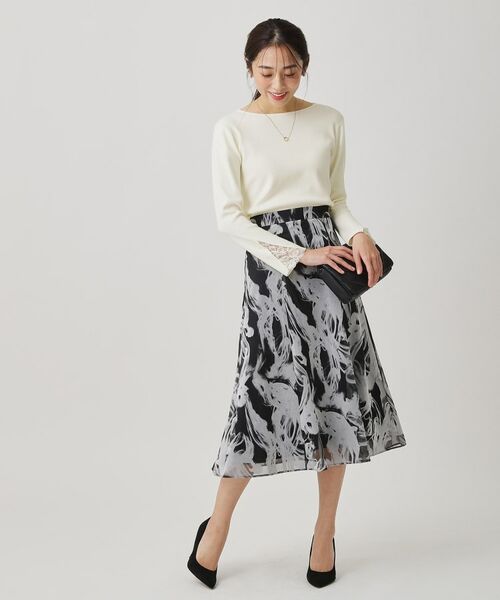 COUP DE CHANCE / クードシャンス ニット・セーター | 【手洗い可／袖口レース】ハイゲージのコンパクトニット | 詳細2