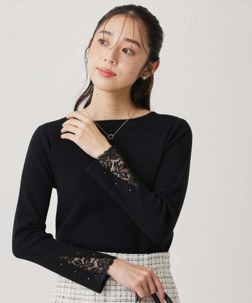 COUP DE CHANCE / クードシャンス ニット・セーター | 【手洗い可／袖口レース】ハイゲージのコンパクトニット | 詳細5