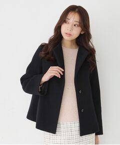 COUP DE CHANCE / クードシャンス その他アウター | 【日本製】スタンドカラーのショート丈コート