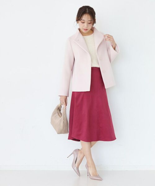 COUP DE CHANCE / クードシャンス その他アウター | 【日本製】スタンドカラーのショート丈コート | 詳細11