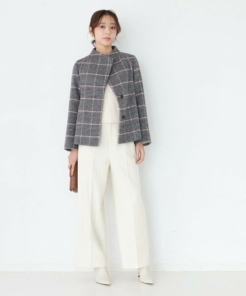 COUP DE CHANCE / クードシャンス その他アウター | 【日本製】スタンドカラーのショート丈コート | 詳細15