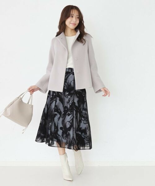 COUP DE CHANCE / クードシャンス その他アウター | 【日本製】スタンドカラーのショート丈コート | 詳細2