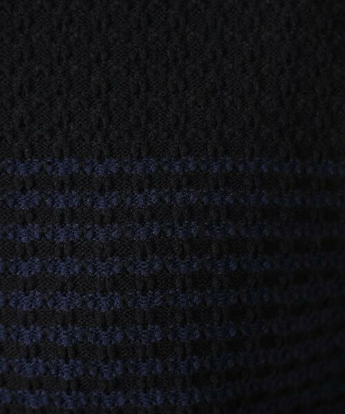 COUP DE CHANCE / クードシャンス ミニ丈・ひざ丈ワンピース | 【手洗い可】配色デザインニットワンピース | 詳細12