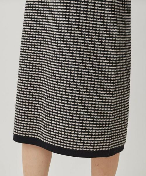 COUP DE CHANCE / クードシャンス ミニ丈・ひざ丈ワンピース | 【手洗い可】配色デザインニットワンピース | 詳細18