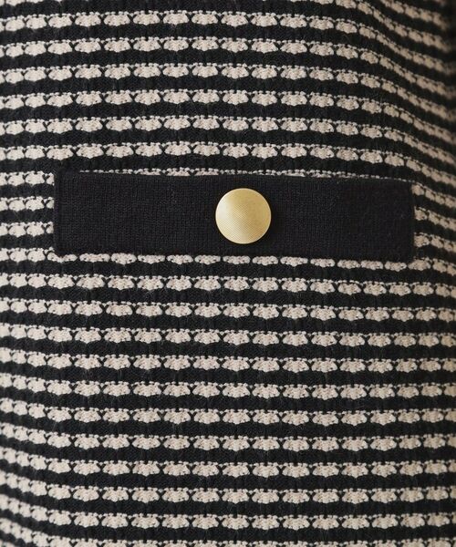 COUP DE CHANCE / クードシャンス ミニ丈・ひざ丈ワンピース | 【手洗い可】配色デザインニットワンピース | 詳細19