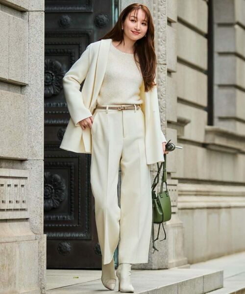 COUP DE CHANCE / クードシャンス ステンカラーコート | 【リバー仕立て／裏地無し】軽く羽織れるウールリバーコート | 詳細14