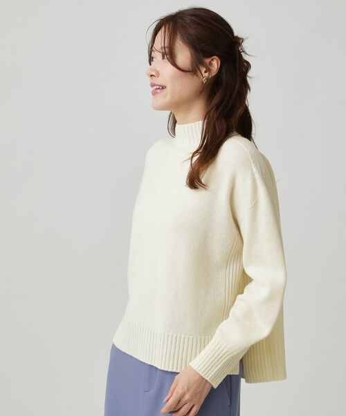 COUP DE CHANCE / クードシャンス ニット・セーター | 【手洗い可／日本製／カシミヤ混】ミドルゲージのハイネックニットトップス | 詳細1