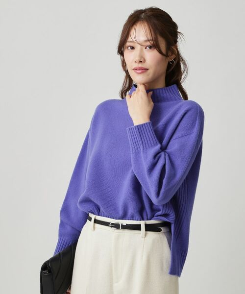 COUP DE CHANCE / クードシャンス ニット・セーター | 【手洗い可／日本製／カシミヤ混】ミドルゲージのハイネックニットトップス | 詳細13