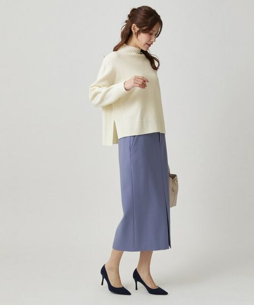 COUP DE CHANCE / クードシャンス ニット・セーター | 【手洗い可／日本製／カシミヤ混】ミドルゲージのハイネックニットトップス | 詳細3