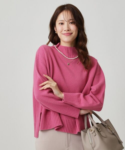 COUP DE CHANCE / クードシャンス ニット・セーター | 【手洗い可／日本製／カシミヤ混】ミドルゲージのハイネックニットトップス | 詳細9