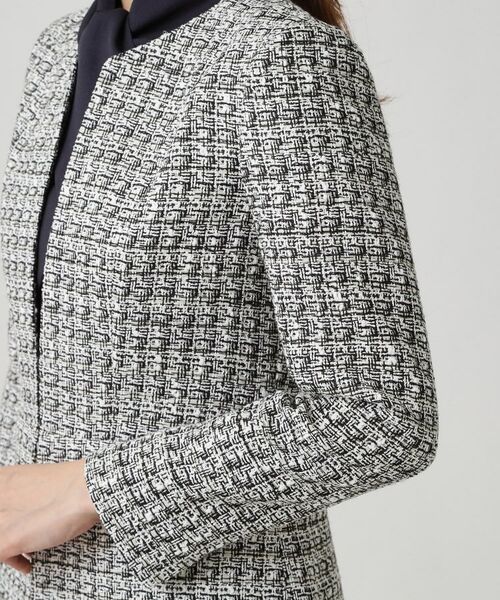 COUP DE CHANCE / クードシャンス ノーカラージャケット | 【日本製／セットアップ可】ファンシーツィードのノーカラージャケット | 詳細21