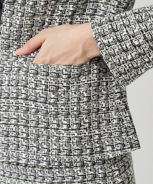 COUP DE CHANCE / クードシャンス ノーカラージャケット | 【日本製／セットアップ可】ファンシーツィードのノーカラージャケット | 詳細23