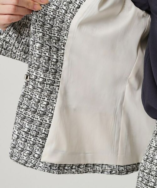 COUP DE CHANCE / クードシャンス ノーカラージャケット | 【日本製／セットアップ可】ファンシーツィードのノーカラージャケット | 詳細24