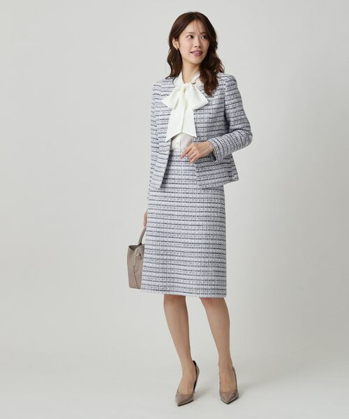 COUP DE CHANCE / クードシャンス ノーカラージャケット | 【日本製／セットアップ可】ファンシーツィードのノーカラージャケット | 詳細6