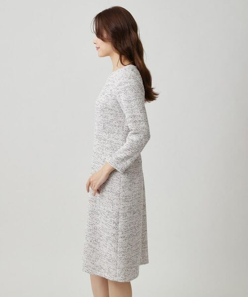 COUP DE CHANCE / クードシャンス ミニ丈・ひざ丈ワンピース | 【手洗い可/日本製/伸縮性】ツイード見えワンピース | 詳細10