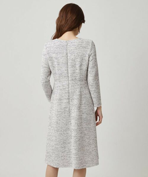 COUP DE CHANCE / クードシャンス ミニ丈・ひざ丈ワンピース | 【手洗い可/日本製/伸縮性】ツイード見えワンピース | 詳細11