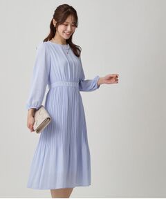 COUP DE CHANCE / クードシャンス ミニ丈・ひざ丈ワンピース | 【一枚着／ジャケットイン】プリーツワンピース