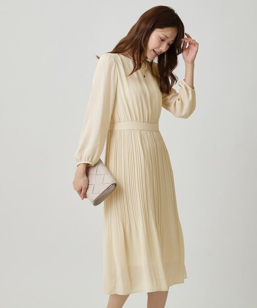 COUP DE CHANCE / クードシャンス ミニ丈・ひざ丈ワンピース | 【一枚着／ジャケットイン】プリーツワンピース | 詳細2