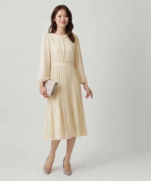 COUP DE CHANCE / クードシャンス ミニ丈・ひざ丈ワンピース | 【一枚着／ジャケットイン】プリーツワンピース | 詳細3