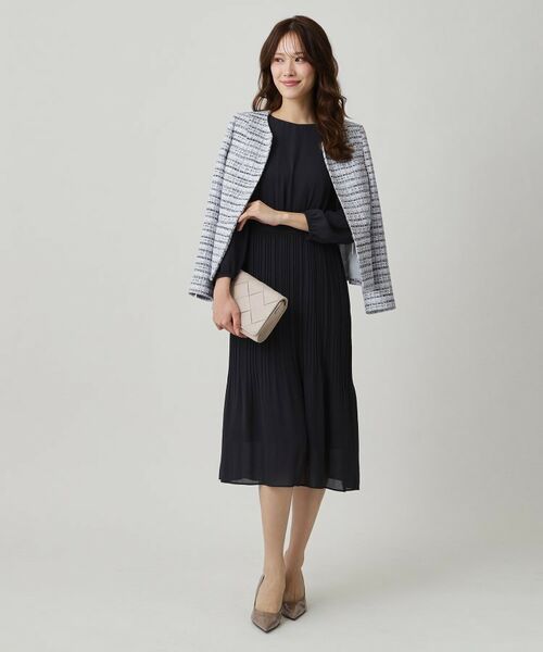 COUP DE CHANCE / クードシャンス ミニ丈・ひざ丈ワンピース | 【一枚着／ジャケットイン】プリーツワンピース | 詳細7