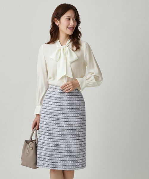 COUP DE CHANCE / クードシャンス シャツ・ブラウス | 【手洗い可／日本製】シアーリボンブラウス | 詳細2