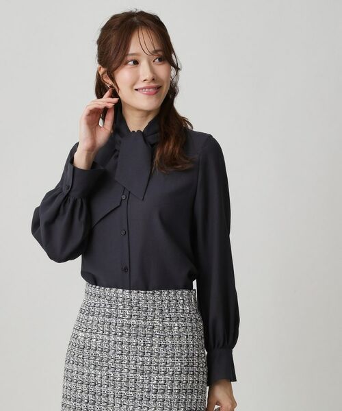 COUP DE CHANCE / クードシャンス シャツ・ブラウス | 【手洗い可／日本製】シアーリボンブラウス | 詳細5