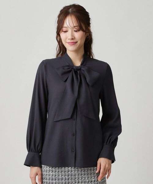 COUP DE CHANCE / クードシャンス シャツ・ブラウス | 【手洗い可／日本製】シアーリボンブラウス | 詳細9