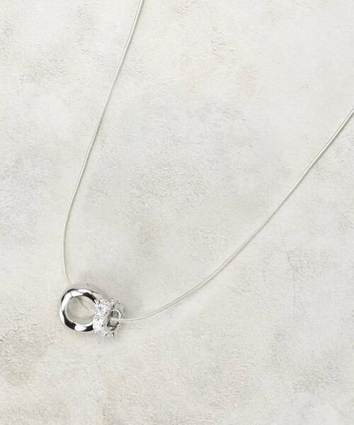 COUP DE CHANCE / クードシャンス ネックレス・ペンダント・チョーカー | Wポイントショート（シルバー(006)）